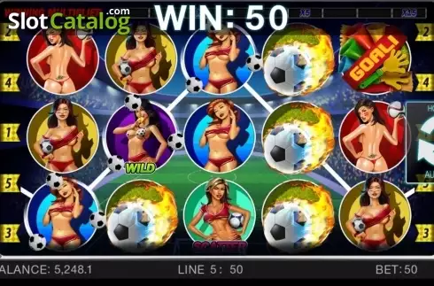 Скрин5. Soccer Babes слот