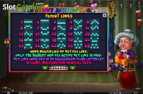 Скрин7. Stinky socks слот