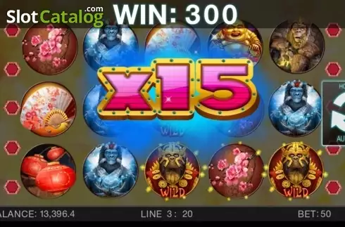 Скрин5. Year of the monkey (Spinomenal) слот