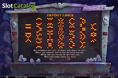 Скрин6. Zombie slot mania слот