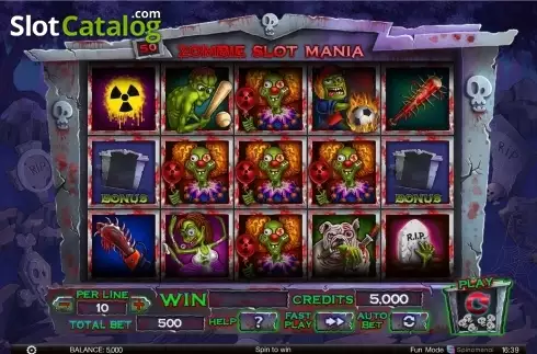 Скрин8. Zombie slot mania слот