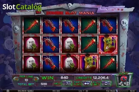 Скрин9. Zombie slot mania слот