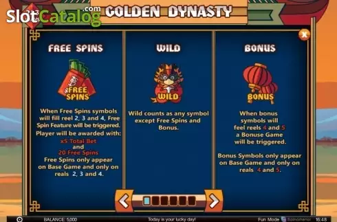 Скрин5. Golden Dynasty (Spinomenal) слот