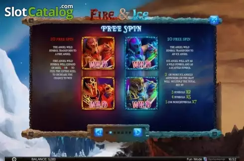 Скрин3. Fire & Ice (Spinomenal) слот