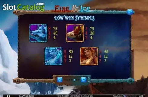 Скрин6. Fire & Ice (Spinomenal) слот