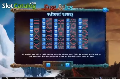 Скрин7. Fire & Ice (Spinomenal) слот