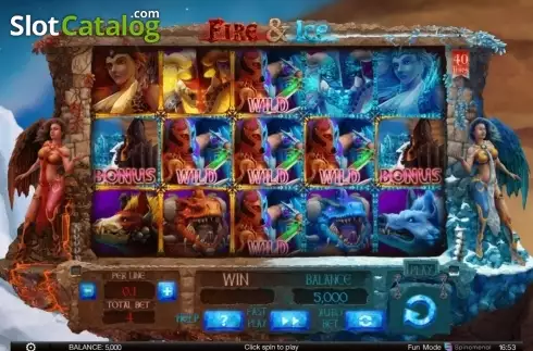 Скрин9. Fire & Ice (Spinomenal) слот