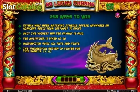 Скрин6. 88 Lucky Charms слот