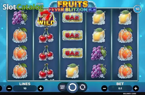 Скрин2. Fruits Fever Blitz - On Ice слот