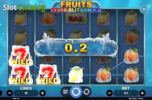 Скрин3. Fruits Fever Blitz - On Ice слот