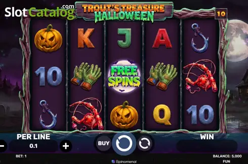 Скрин2. Trout's Treasure - Halloween слот