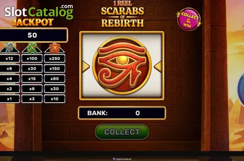 Скрин2. 1 Reel - Scarabs Of Rebirth слот