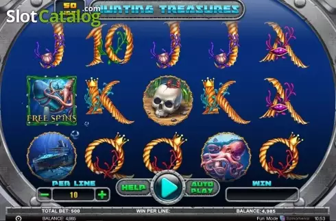 Скрин2. Hunting Treasures слот