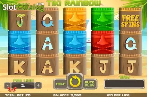 Скрин2. Tiki Rainbow слот