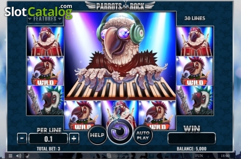 Скрин2. Parrots Rock слот