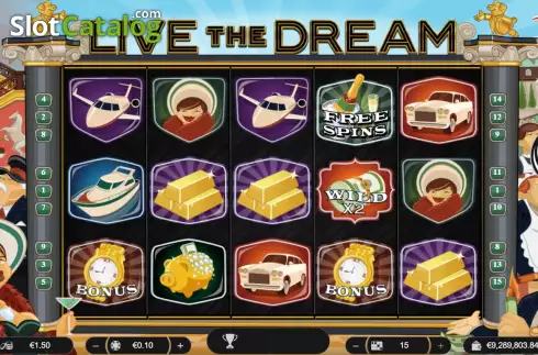 Скрин2. Live the Dream слот