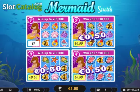 Скрин3. Mermaid Scratch слот