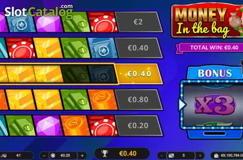 Скрин3. Money In The Bag слот