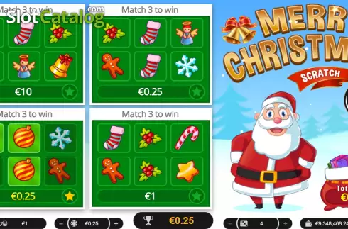 Скрин3. Merry Christmas Scratch слот