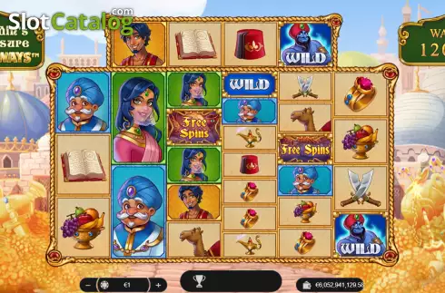Скрин2. Aladdin Megaways слот