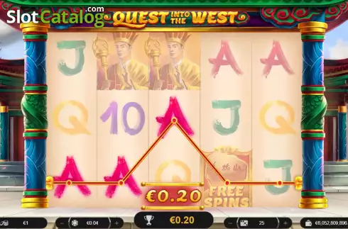 Скрин3. Quest into the West слот