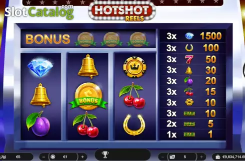 Скрин2. HotShot Reels слот