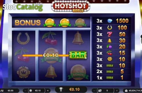 Скрин3. HotShot Reels слот