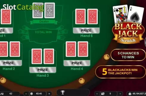 Скрин2. Black Jack Scratch (Spinoro) слот