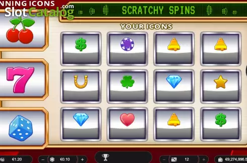 Скрин2. Scratchy Spins слот