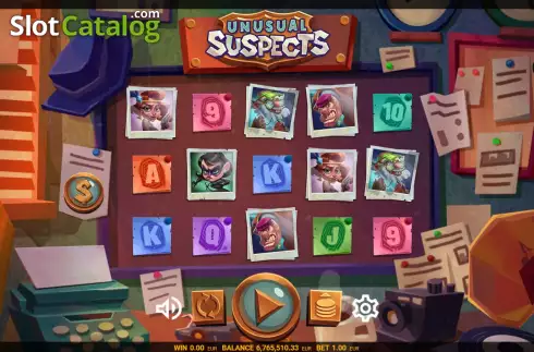 Скрин2. Unusual Suspects (Spinoro) слот