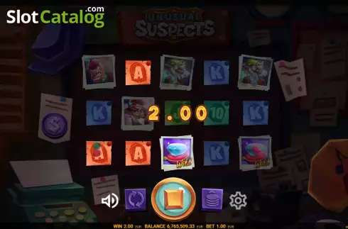 Скрин3. Unusual Suspects (Spinoro) слот