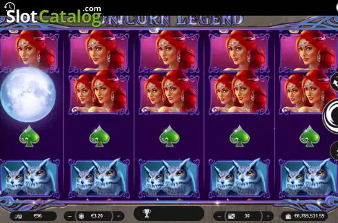 Скрин2. Unicorn Legend (Spinoro) слот