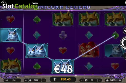 Скрин3. Unicorn Legend (Spinoro) слот
