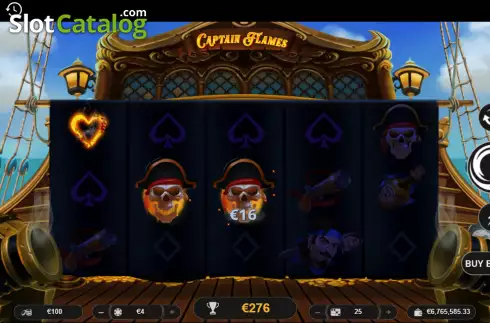 Скрин3. Captain Flames слот