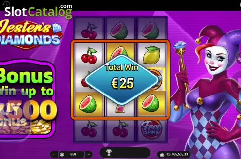 Скрин3. Jester's Diamonds слот