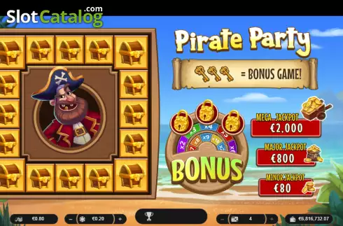 Скрин2. Pirate Party слот