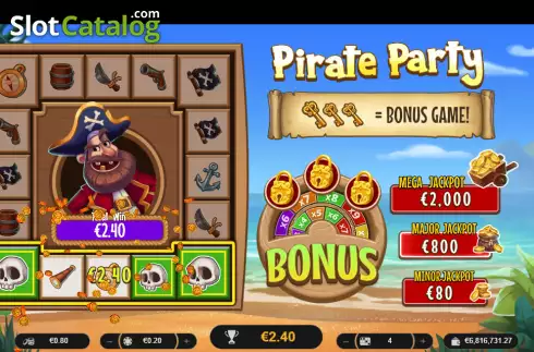 Скрин3. Pirate Party слот