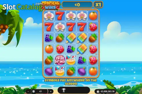 Скрин2. Tropical Wins слот