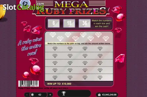 Скрин2. Ruby Prizes слот