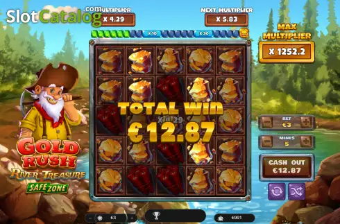 Скрин3. Gold Rush River Treasure слот
