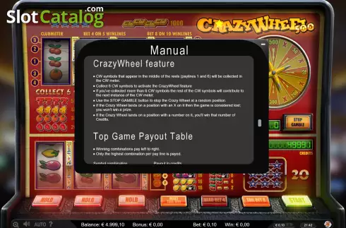 Скрин9. Crazy Wheel 500 слот