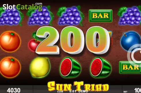 Скрин4. Sun Triad слот