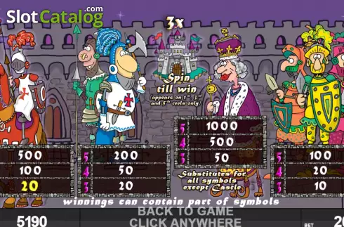 Скрин6. Her Majesty's Knights слот