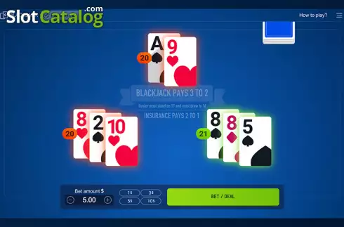 Скрин2. Blackjack (Spribe) слот
