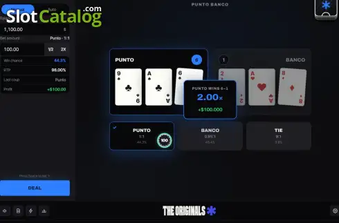 Скрин3. Punto Banco (Stake Originals) слот