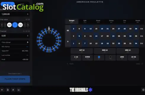 Скрин2. European Roulette (The Originals) слот