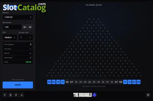 Скрин2. Plinko Dice (The Originals) слот