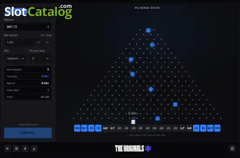 Скрин3. Plinko Dice (The Originals) слот