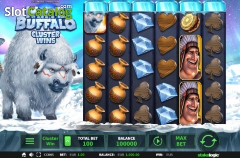 Скрин2. White Buffalo Cluster Wins слот