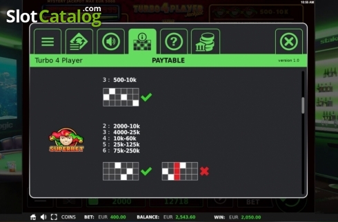 Скрин5. Turbo 4 Player слот